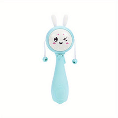 Music Rabbit Baby Rattle Toy, Teething Ear, 0-18 Mon