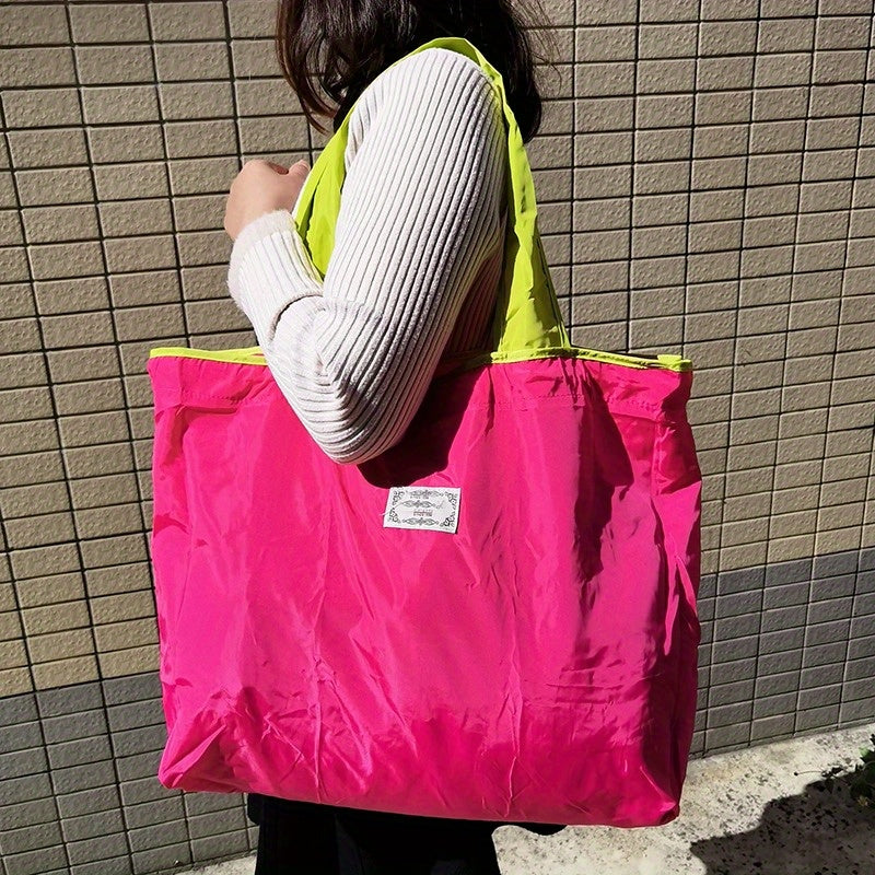 Foldable Drawstring Travel Bag Reusable Grocery Shopping Bag