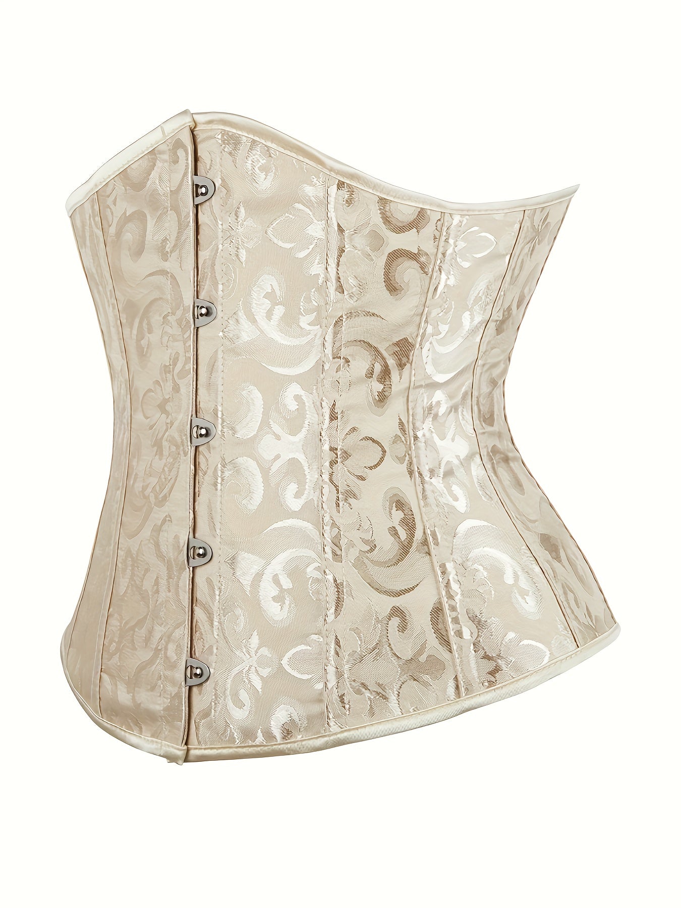 Strapless Corset Bustier Tummy Control Lace Up Body Shaper
