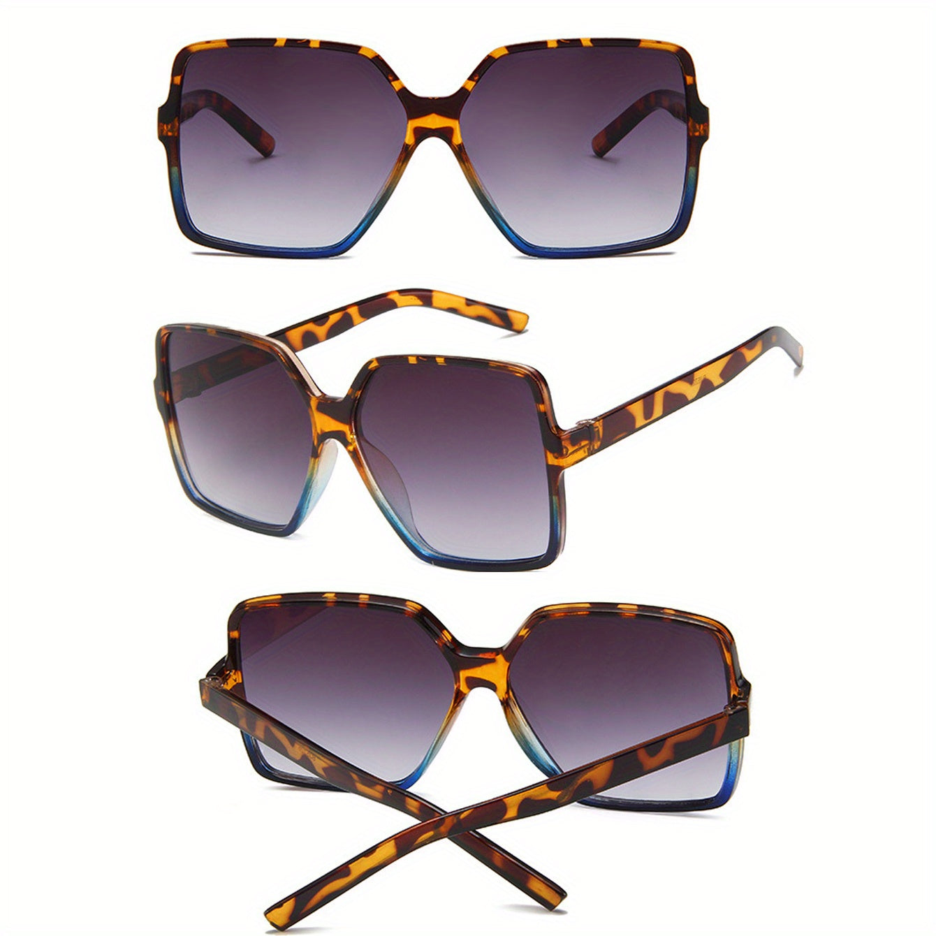 Square Frame Men's Street Shot Sunglasses