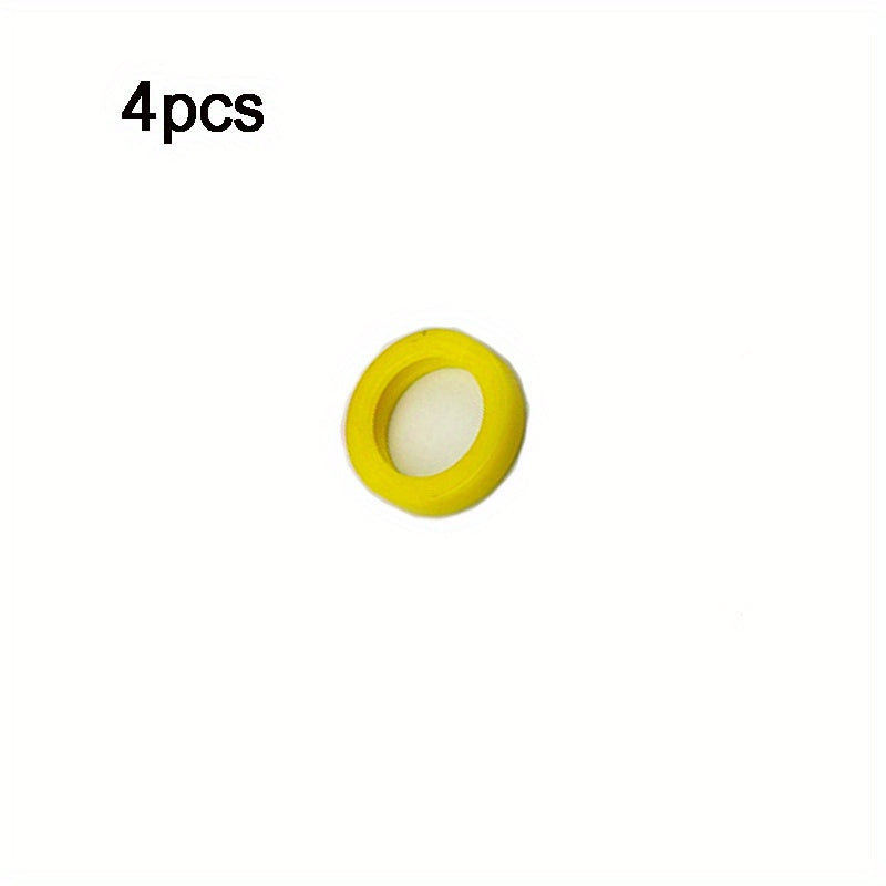 4pcs Silicone Key Cap Cover Labels Identifier Coding Ring Circular Key Cap