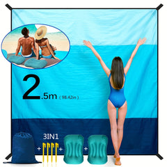 Waterproof Sandproof Portable Beach Blanket For 8 People