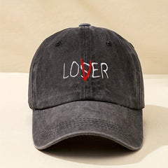 LOSER Embroidery Casual Baseball Cap Candy Washed Distressed Outdoor Sun Hat