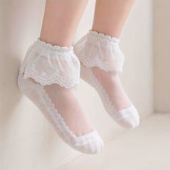 Princess Style Lace Ruffled Socks Soft Comfortable Breathable Girls Accessories