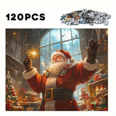 Santa Claus Christmas Magic Jigsaw Puzzle with Twinkling Lights