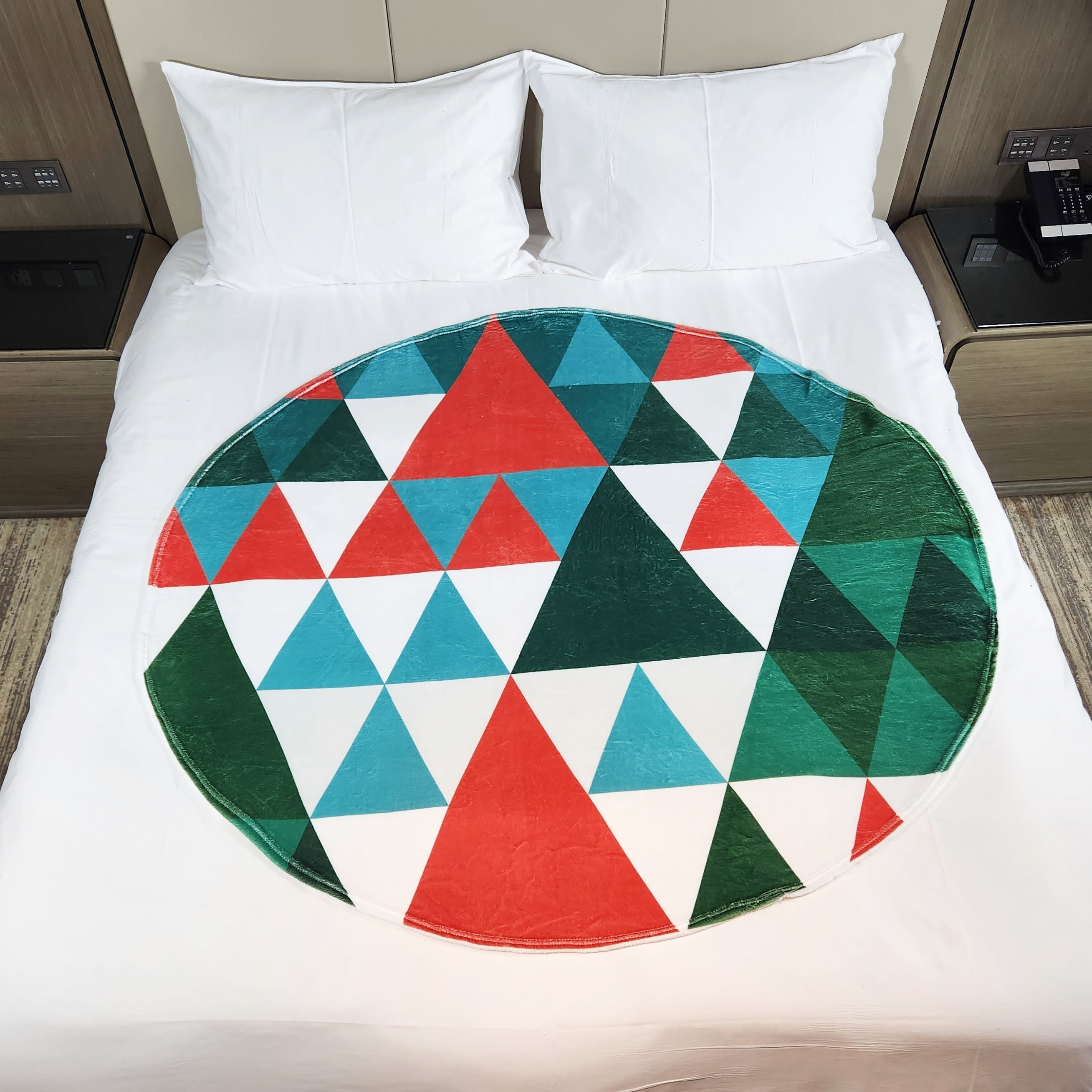 Comfortable Warm Flannel Outdoor Travel Camping Throw Blanket Christmas Gift