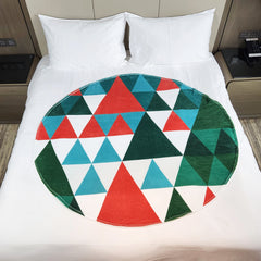 Comfortable Warm Flannel Outdoor Travel Camping Throw Blanket Christmas Gift