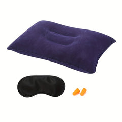 Flocking Inflatable Pillow for Camping Travel