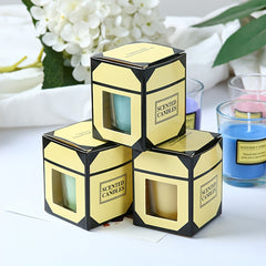 Windproof Glass Cup Plant Wax Scented Candle Indoor Hotel Fragrance