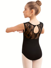 Girls Dance Lace Leotard Kids Ballet Wear Leotards Water Drop Hollow