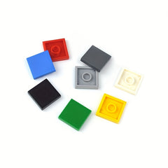 80pcs 2x2 Flat Brick Building Blocks - Compatible with MOC 3068