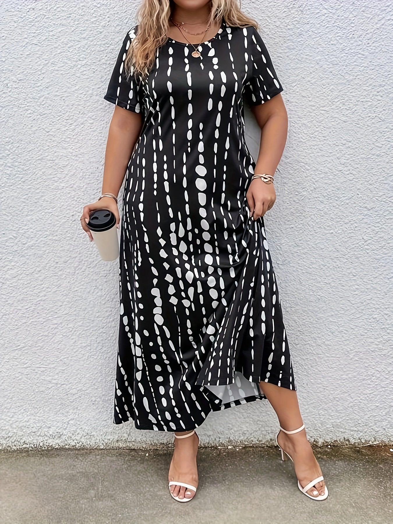 Tie Dye Maxi Dress Plus Size
