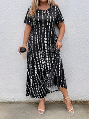 Tie Dye Maxi Dress Plus Size