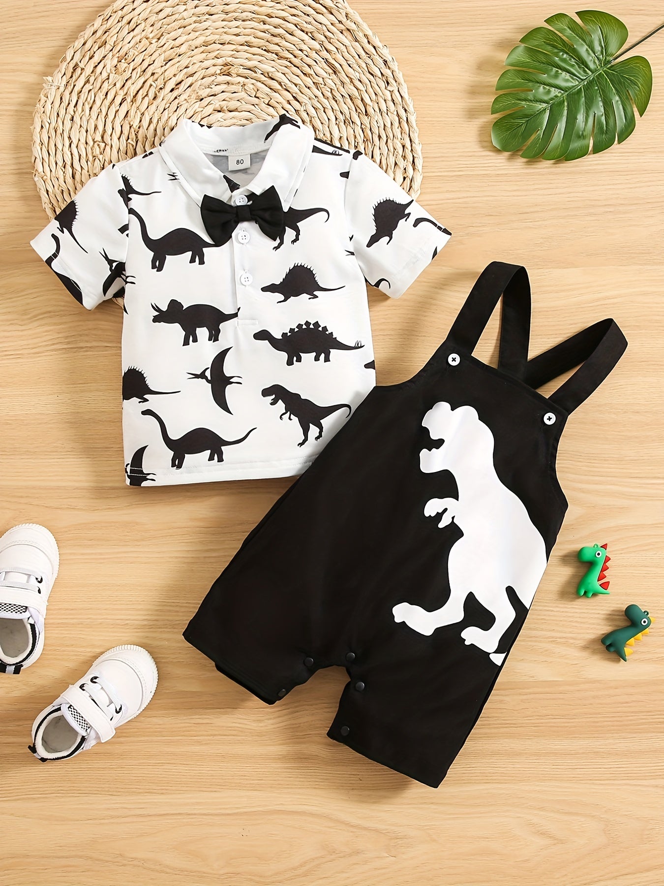 Baby Boy Dinosaur Suit Short Sleeve Overall Pants