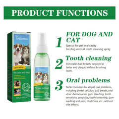 30ml Oral Dog Spray Freshens Breath and Removes Tartar