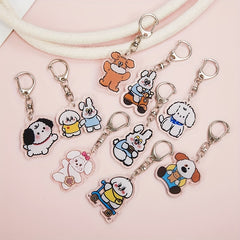 Bunny Acrylic Keychain Pendant, Bag Accessory
