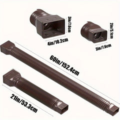 Telescopic Rain Gutter Downspout Extension - Outdoor Drainage Pipe