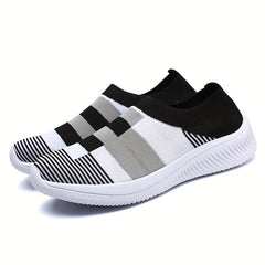 Women's Lightweight Knitted Flats Shoes Breathable Sports Shoes
