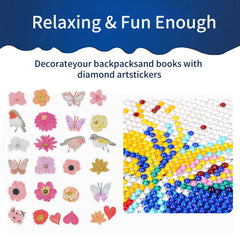 Cartoon Birds Diamond Decals For Kids - Christmas Theme Diamond Painting Kits
