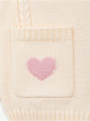 Girls Twist Knit V Neck Button Cardigan Sweater For Fall Winter