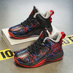 Kids' High Top Basketball Shoes Non Slip Sneakers