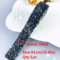 1yard Self Adhesive Crystal Rhinestone Ribbon Sticker Roll