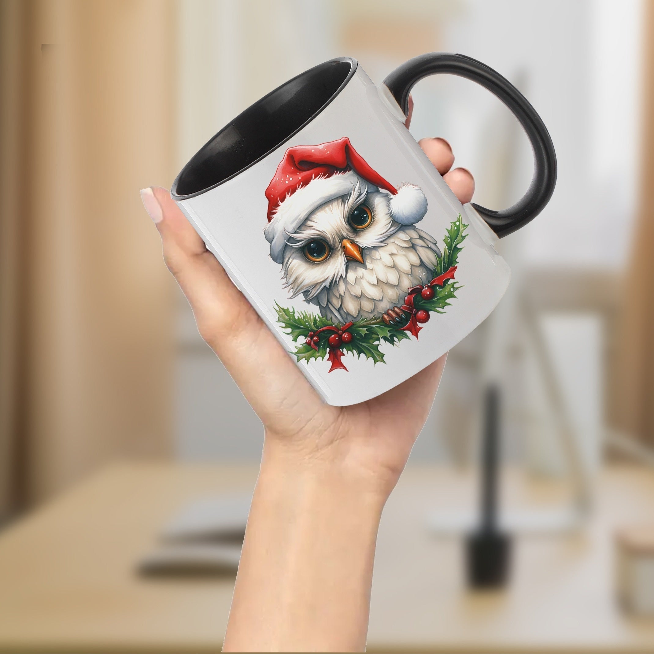 11oz Owl Printed Coffee Mug Cup Christmas Ceramic Mug