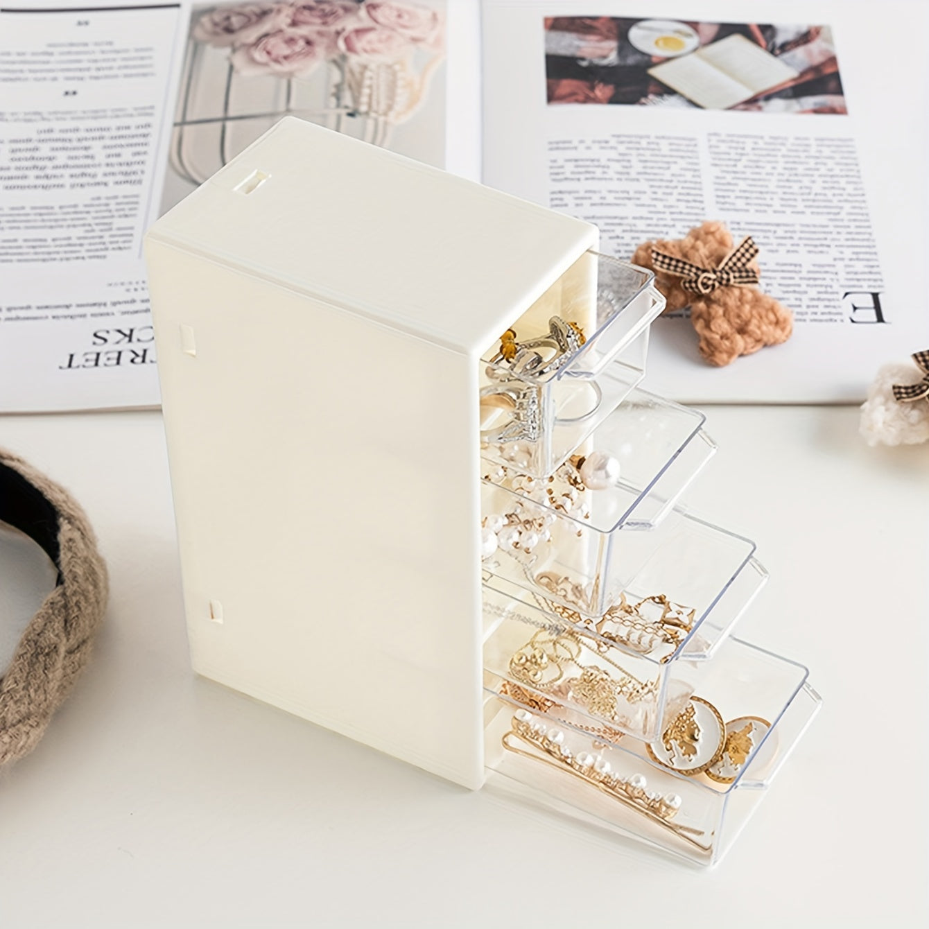 Desktop Storage Box Drawer Type Jewelry Cosmetic Storage Box