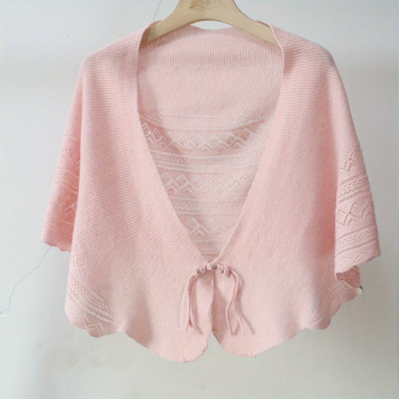 Wool Hollow Out Shawl Wrap Warm Artifact for Women