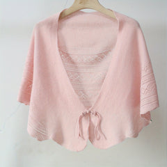 Wool Hollow Out Shawl Wrap Warm Artifact for Women