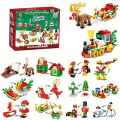 Christmas Building Blocks Transformable Shapes DIY Educational Toy