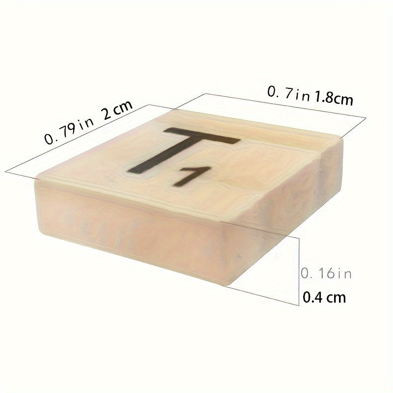 100pcs Wood Letter Tiles for Crafts DIY Gift Decoration Alphabet Coasters