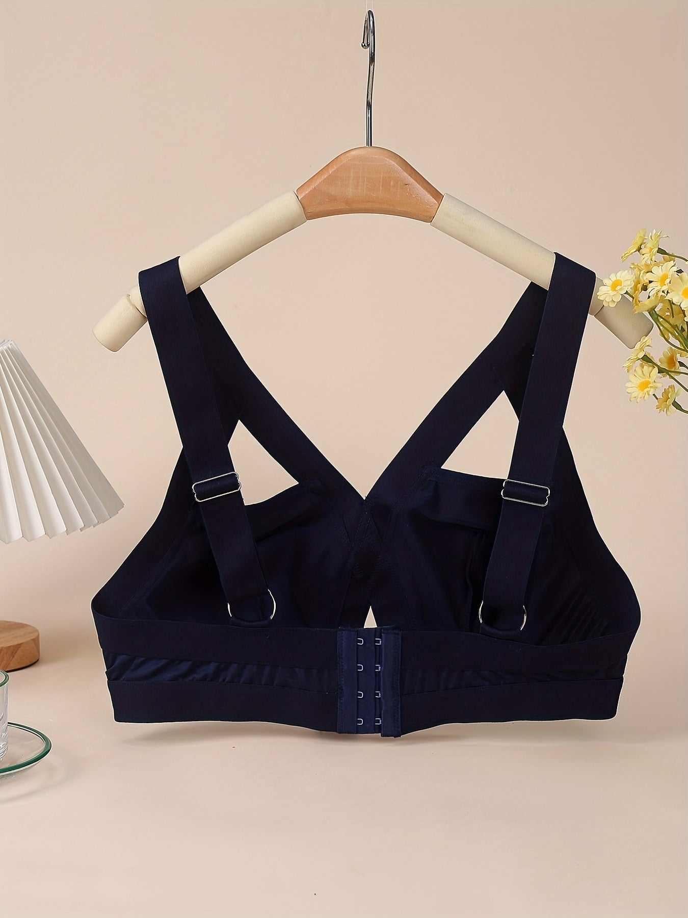 Sexy Bra with Bow Knot Cut Out Full Coverage Crisscross