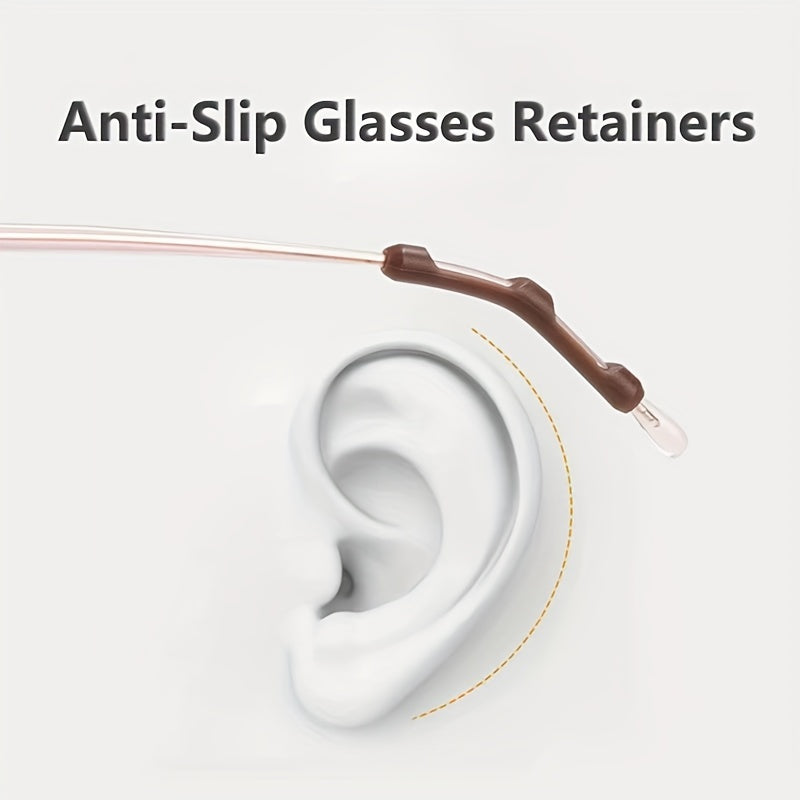 Silicone Eyeglasses Temple Tips Sleeve Retainer Anti Slip Elastic Comfort