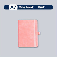 A7 Portable Notebook Soft Leather Cover 200 Pages