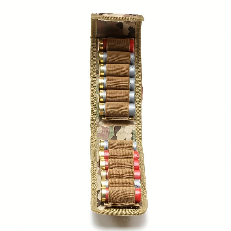 16 Rounds Shotgun Nylon Accessory Bag for Belt Waistband 12G Magazine Pouch