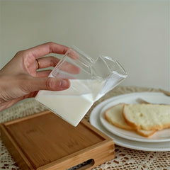 Creative Milk Box Water Cup Glass Bottle For Juice Coffee Tea Birthday