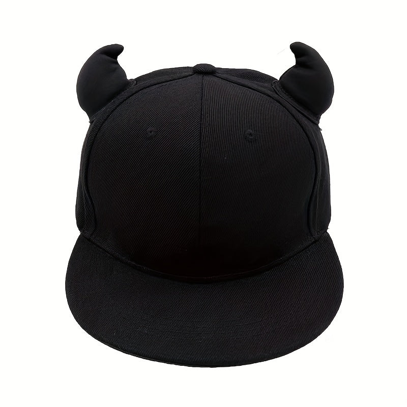 Devil Horn Decoration Baseball Hat Lightweight Adjustable Sports Cap
