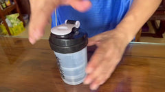 Outdoor Sports Fitness Water Cup Plastic Protein Milkshake Shaker