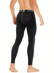 4Pcs Men's Sports Leggings High Stretch Compression Pants