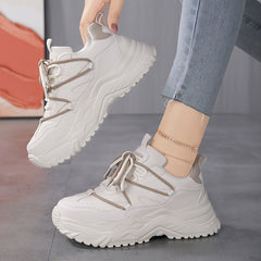 Women's Thick-Soled Running Shoes Comfortable Lightweight Sneakers
