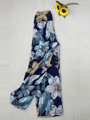 Boho Floral Print Straight Leg Pants for Women