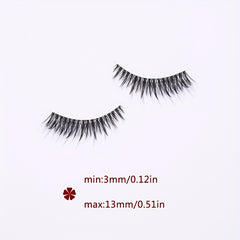 5 Pairs Fairy Style False Eyelash Clear Band Spiky Crisscross Manga Lashes