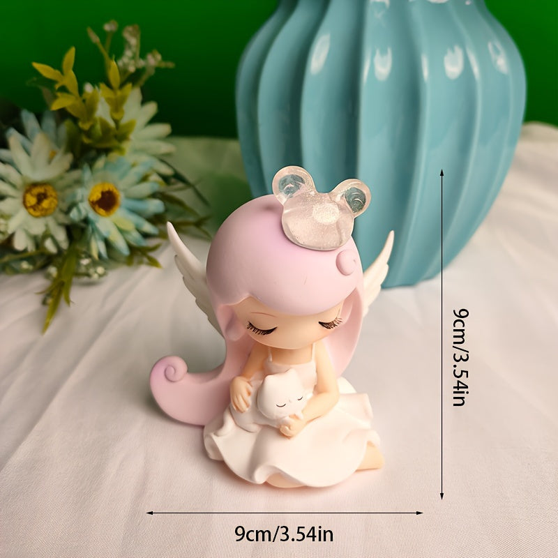 Sweet Dream Angel Figurine Decoration for Desktop