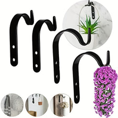 4 Rustic Iron Wall Hooks For Hanging Lanterns Coats Mason Jar Sconces