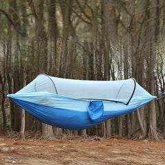 Anti Rollover Nylon Hammock with Mosquito Net for Camping