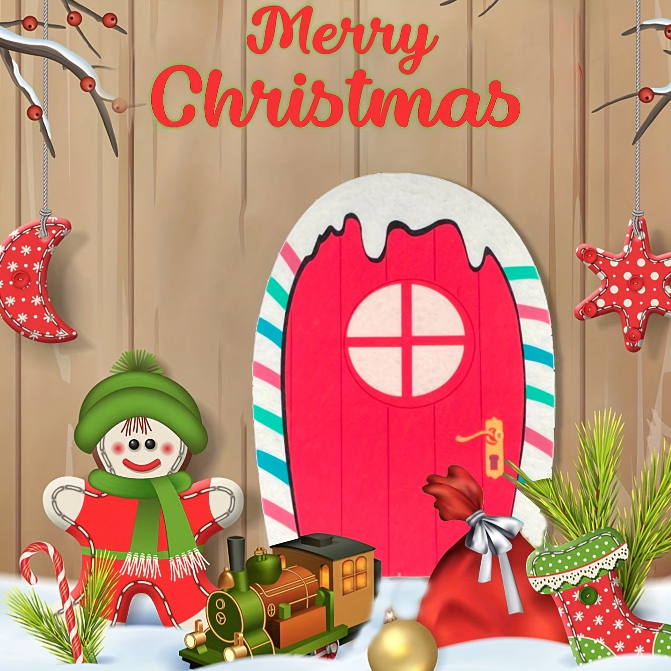 1pc Christmas Bookshelf Elf Doll Clothes Accessories