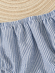 Toddler Girls Stripe Short Pants Soft Cotton Bottom Bread Pants