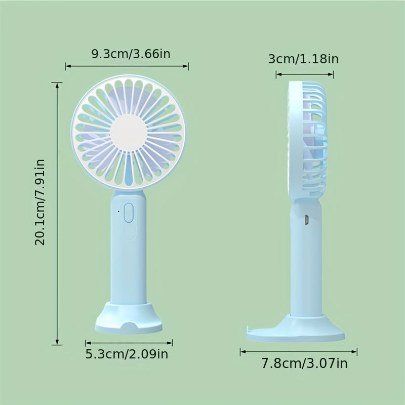 Handheld Small Fan Silent Desktop With Mobile Phone Holder Fan