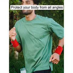 Multifunctional Wrist Protector for Sports Running Fitness with Zipper Pocket
